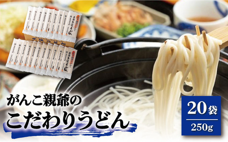 がんこ親爺のこだわりうどん250g×20袋 五島うどん うどん 乾麺 麺 保存食 業務用 大容量【中本製麺】[RAO011] うどん 五島うどん 麺 うどん 五島うどん 麺