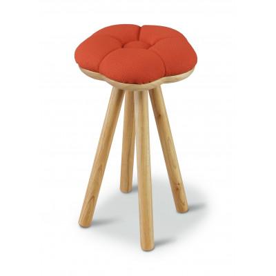 ふるさと納税 大川市 monaca stool・wood bace:tsubaki【椿/レンガ色/栴檀/高さ45cm】