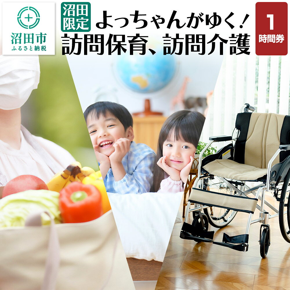 【ふるさと納税】《群馬県沼田市内限定》よっちゃんがゆく！訪問保育、訪問介護 1時間利用券 [経験者 訪問介護 訪問保育 家事 送迎 買い物 代行]