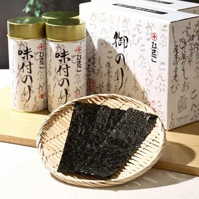 ふるさと納税 茨木市 味付海苔丸缶6本セット