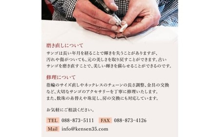 赤珊瑚 2wayピアス 珊瑚