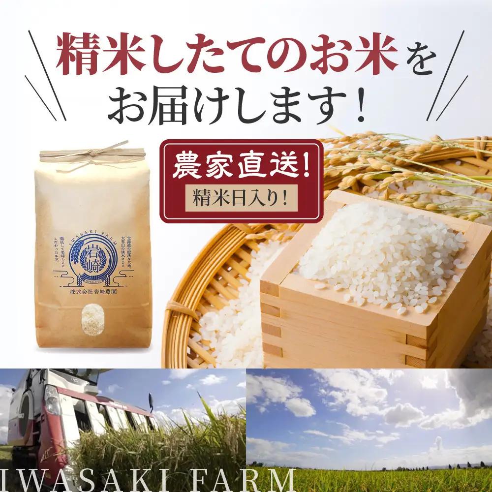 【３回隔月定期便】岩崎農園 白米 特A ゆめぴりか 5kg×2袋 10kg 北海道 旭川市 定期便 精米 ブランド米_05682
