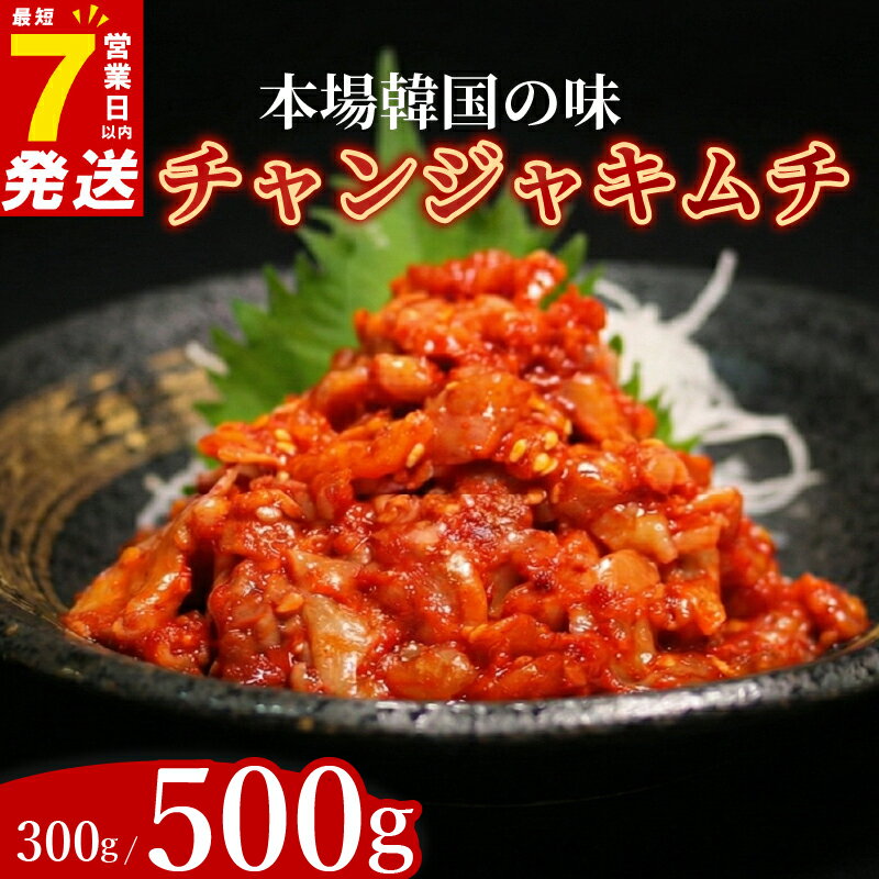 【ふるさと納税】 チャンジャ 300g 100g×3袋 7日以内発送 選べる種類 小分け 白菜 ごはんのお供 お米 ビール 酒 おつまみ 漬物 野菜 BBQ 焼き肉 チャーハン キムチ キムチ鍋 豚肉キムチ たら 鱈 大阪府 松原市 かわち屋