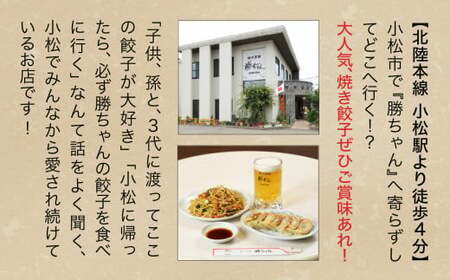 《餃子菜館 勝ちゃん》3万円分お食事券 (1000円×30枚）お食事券 石川県 小松市