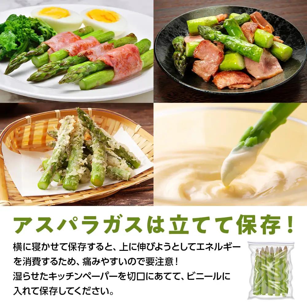 【2027年春発送】 ハウスグリーンアスパラ 1㎏ L～2Lアップ