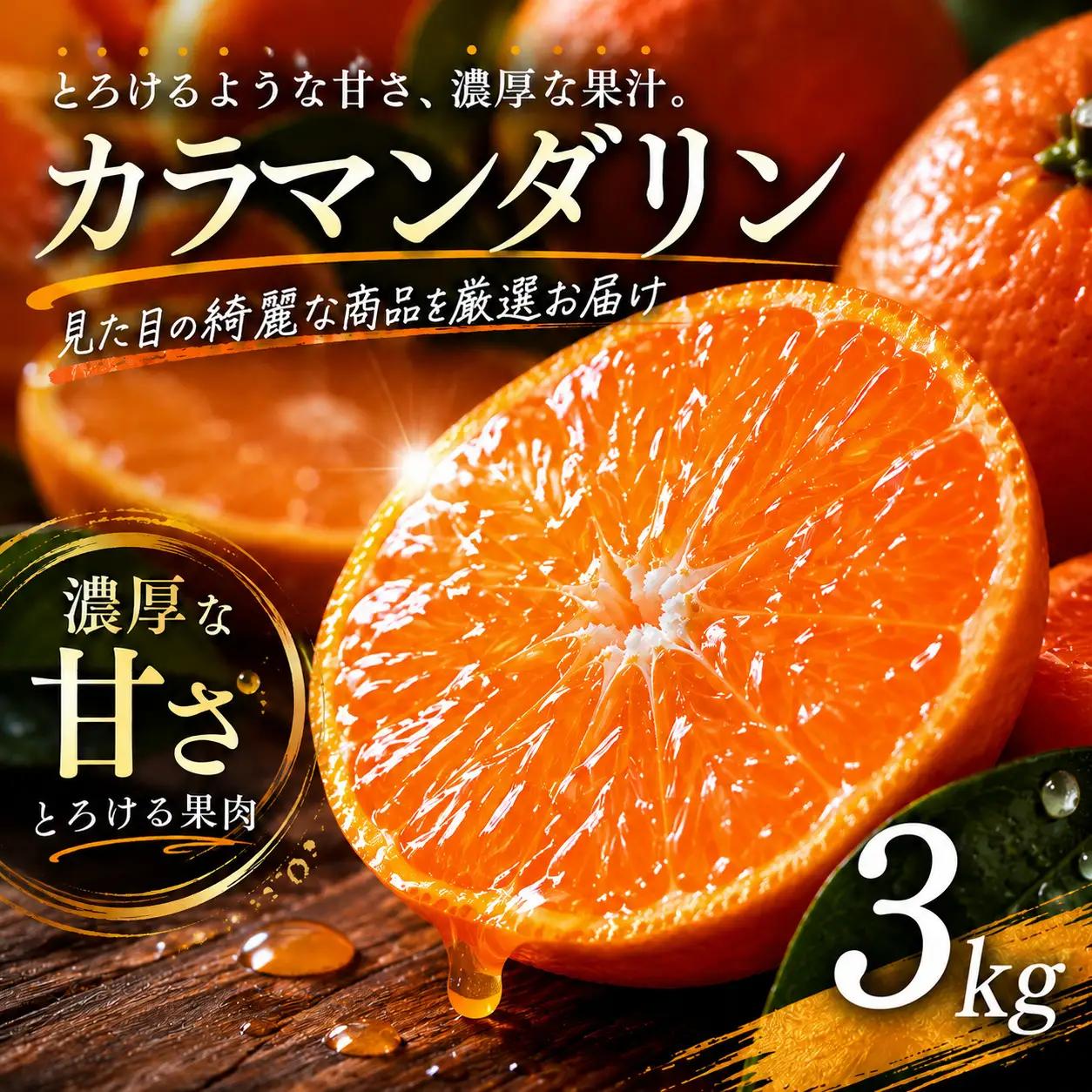 【2027年4月上旬頃から順次発送】カラマンダリン 家庭用 3kg | みかん 蜜柑 mikan 柑橘 果物 愛媛のみかん くだもの 贈答 フルーツ ご家庭用 数量限定 愛媛県産 ミカン 愛媛県 松山市 【MKN010】