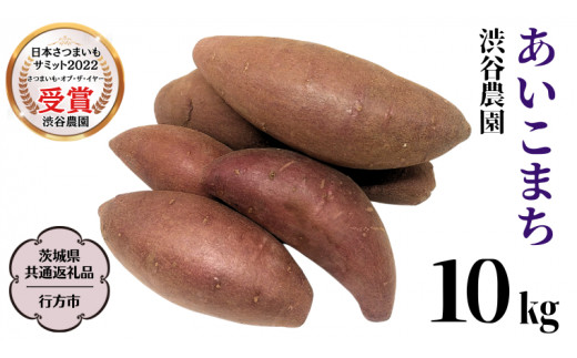《 2026年 収穫分 》 あいこまち 約 10kg (茨城県共通返礼品 行方市) 先行予約 渋谷農園 国産 茨城県 桜川市 さつまいも サツマイモ いも 芋 新芋 焼き芋 やきいも 野菜 旬 人気 