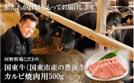 2212R_国東牛（国東市産の豊後牛）カルビ焼肉用（1口カット）500g