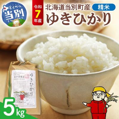 ふるさと納税 当別町 【令和7年産】精米ゆきひかり5kg_tb11-015