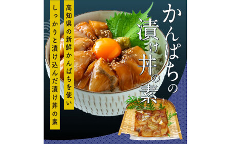 海鮮 漬け丼 3種類 食べ比べセット 真鯛 ぶり かんぱち 支援 冷凍 保存食 海鮮 小分け パック 漬け 本場 高知 海鮮丼 パパッと 簡単 惣菜 そうざい 一人暮らし 人気 5000円 〈高知市共