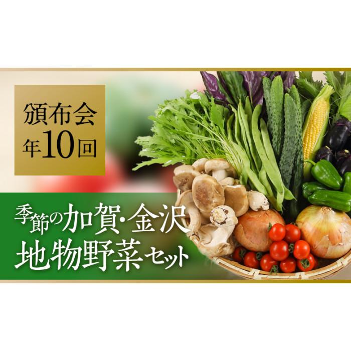 【ふるさと納税】★【全10回】JA金沢市 季節の加賀野菜・金沢地物野菜セット頒布会（毎月1回） | 野菜 やさい 百万石しいたけ 旬の金沢地物 野菜 生野菜 食材 食品 人気 おすすめ 送料無料 産地直送