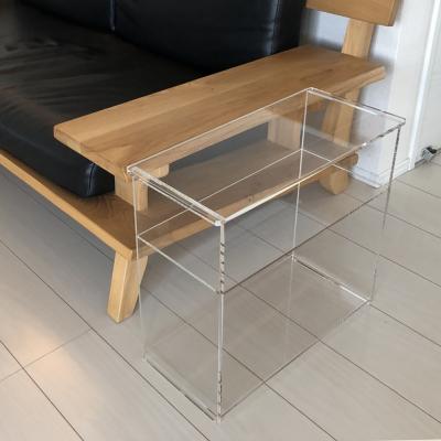 ふるさと納税 川崎市 棚付きアクリルサイドテーブル　1台　