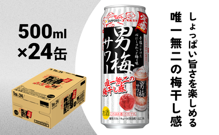 サッポロ 男梅サワー 500ml缶×24缶(1ケース)サッポロ 缶 チューハイ 酎ハイ サワー