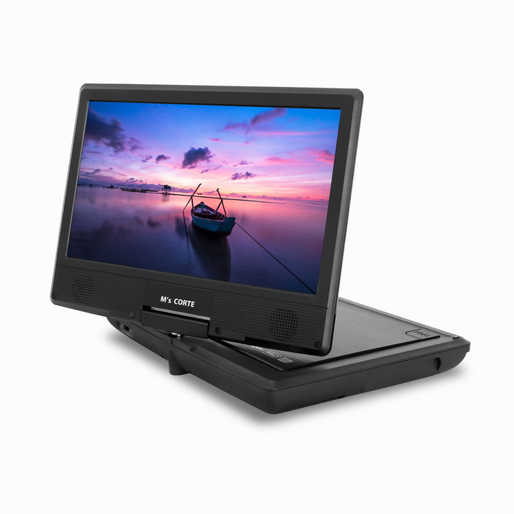 10.1インチポータブルDVDプレーヤー 4.5時間再生 レジューム機能 CPRM対応 テレビ同期 3電源対応 ※離島への配送不可