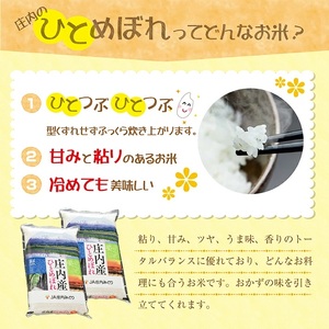 1320R07M06c　庄内産ひとめぼれ5kg（令和7年産米）6月下旬