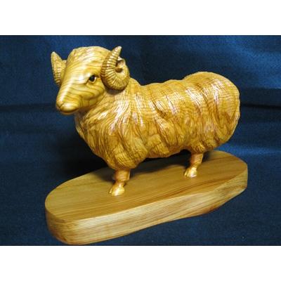 ふるさと納税 高山市 飛騨一位一刀彫十二支　未(中) f136 |  | 01