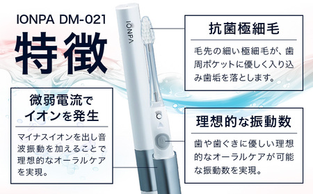 携帯用 電動歯ブラシ IONPA DM-021 ブラック | 歯ブラシ