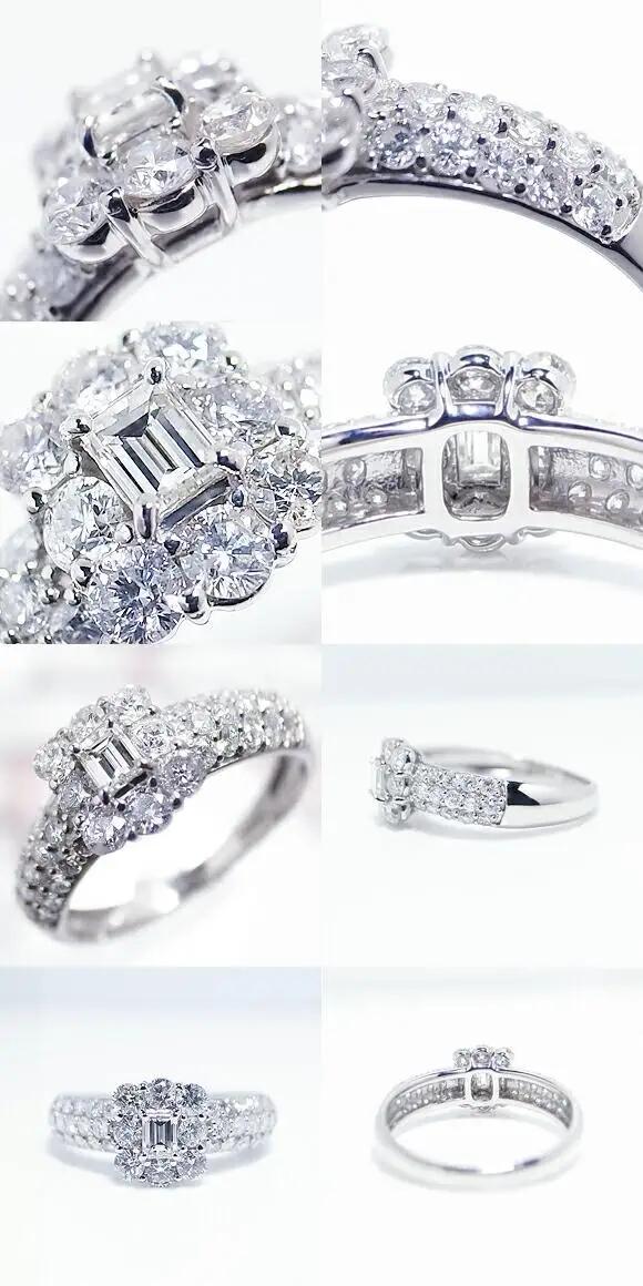 プラチナリング 天然ダイヤモンド 1.0ct【プラチナ950】r-72（KRP）P8-1410【リング 指輪 ジュエリー プラチナ ギフト】