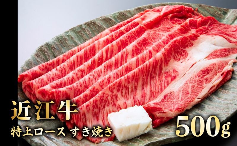 
近江牛　特上ロース すき焼き500ｇ 《近江牛A5ランクメス牛一頭買い みのや》
