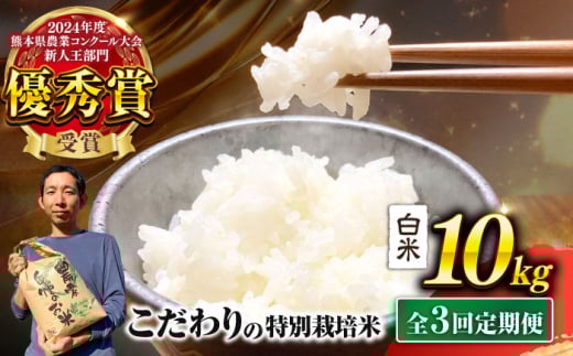 【先行予約】 【令和7年度】 【全3回定期便】 くまさんの輝き 白米 10kg 計30kg（2025年10月下旬ごろ順次発送）【坂本農園】 [AYCC006]