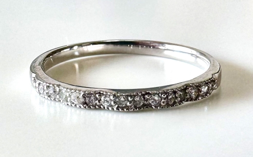 プラチナダイヤモンドリング ハーフエタニティーリング 0.10カラット 【AW-966/0011】 1本 プラチナ ダイヤモンド リング 指輪 ジュエリー ジュエリーケース 天然ダイヤモンド 記念日 冠婚葬祭