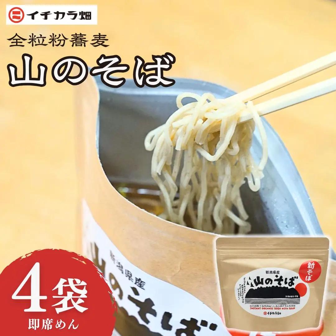 山のそば 4袋 イチカラ畑 |インスタント そば