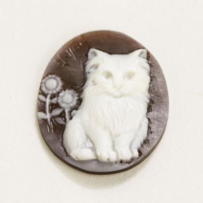 ふるさと納税 桜川市 貴方のペットがカメオになる!『わんにゃんペットカメオ』ペンダント24mm×20mm |  | 01