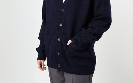 ≪先行予約≫【THISISASWEATER.】A1 : A SWEATER IS ORDINARY.Cardigan BRITISH NAVY ネイビー カーディガン 服 洋服 ユニセックス メンズ 