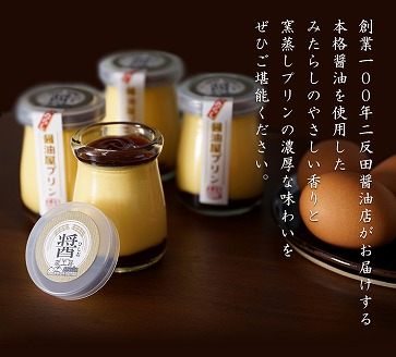 【数量限定】みたらし醤油屋プリン100g×6個　完熟醤油みたらしの和風プリン