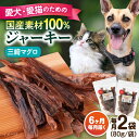 【ふるさと納税】【全6回定期便】犬猫おやつ 三崎マグロジャーキー（80g×2袋） ペット 愛犬 愛猫 おやつ ご褒美 ごはん 猫 犬 てづくり 国産 ドッグフード 【ペットフードYM japan】[AKEX016]