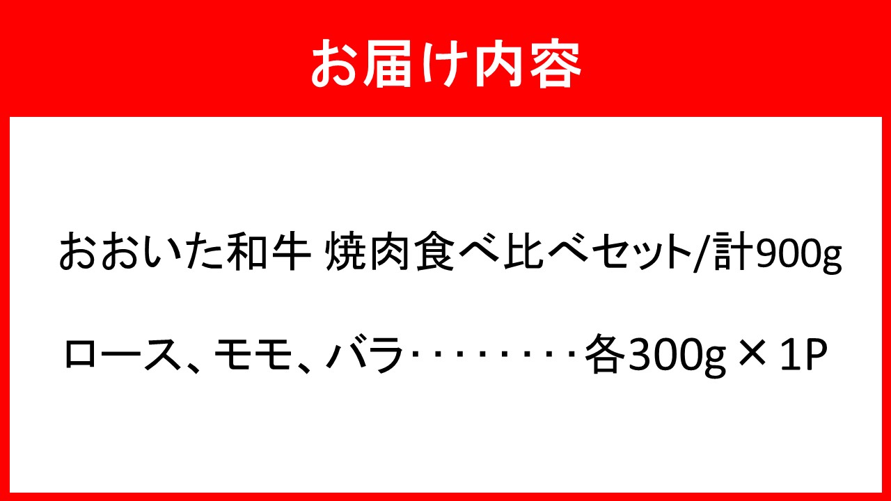 おおいた和牛 3種の焼肉食べ比べセット_2580R