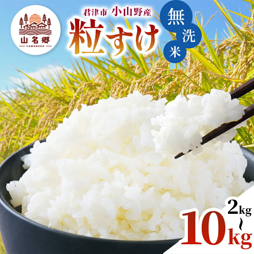 【ふるさと納税】 9月上旬から順次発送 無洗米 令和7年産 君津市 小山野産 粒すけ 新米 選べる容量 2kg 3kg 5kg 10kg | メディアで紹介 あかかげ農園 山名郷米 千葉稲作 つぶすけ むせんまい 米 コメ お米 イチオシ 千葉県産 きみつ