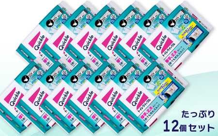 トイレクイックル つめかえ用 ジャンボパック（20枚入×12個） 