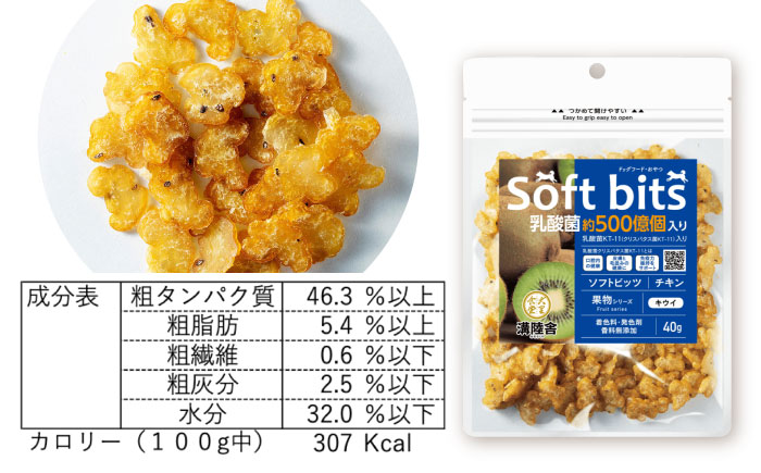 Softbits ドッグフード キウイ（40g×6P）/ ドッグフード 犬 いぬ ドッグ おやつ ペットフード / 大村市 / サポート [ACAM012]