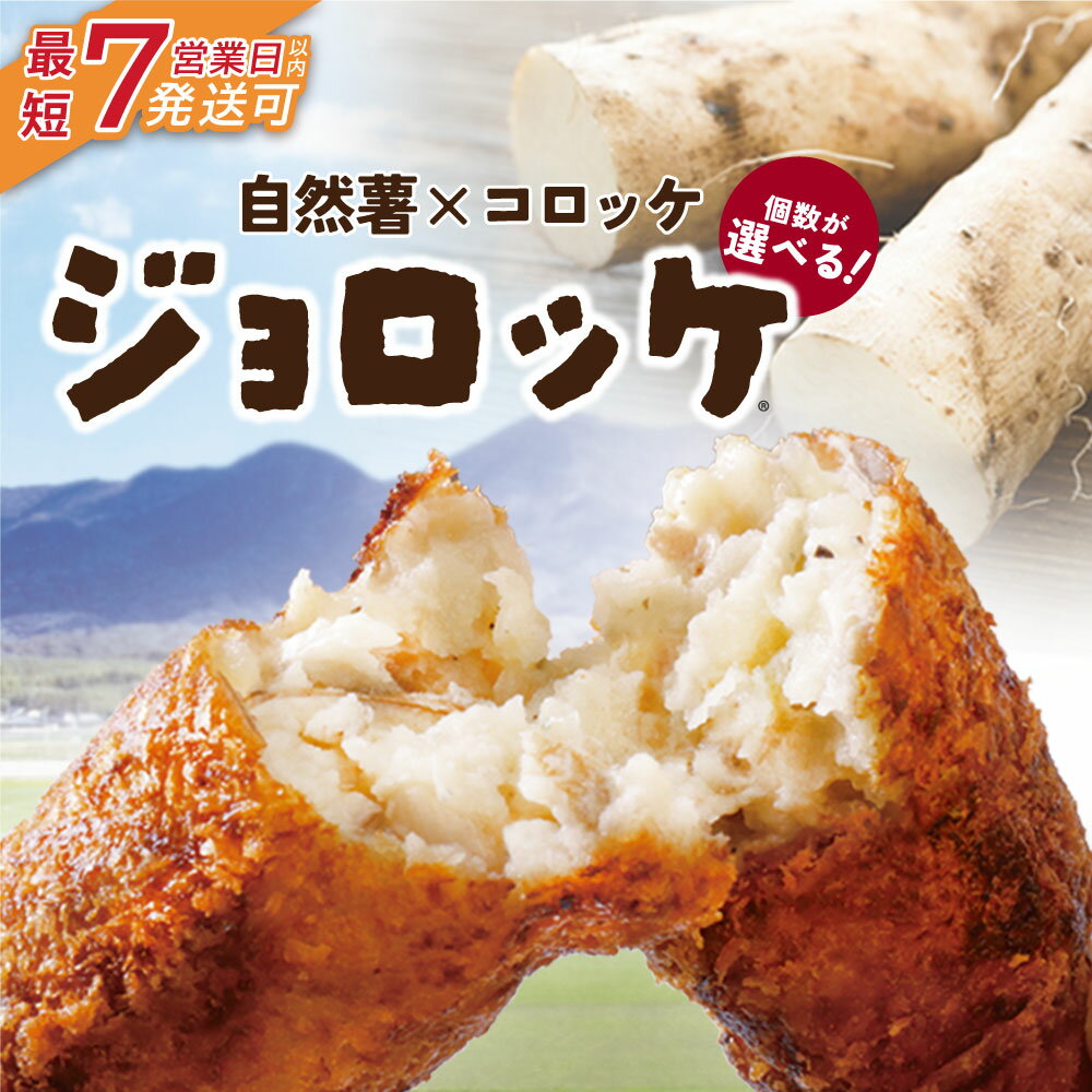 【ふるさと納税】【自然薯×コロッケ】最短7日以内発送 ジョロッケ 3～10個セット 自然薯 コロッケ 冷凍 惣菜 国産 栄養 おかず グルメ 冷凍食品 揚げ プレゼント ギフト 福岡県 福智町 九州産 野菜 ご当地 じょろっけ オススメ 送料無料 【上野焼チャンス】
