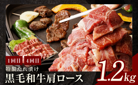 焼肉定期便 総量6.8kg（肩ロース／牛タン／牛ハラミ）全6回 丸善味わい加工【毎月発送コース】