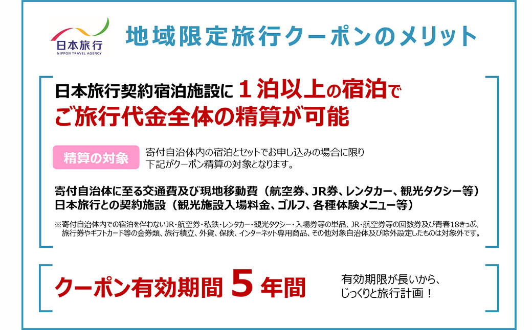 福岡県直方市 日本旅行 地域限定 旅行クーポン 150,000円