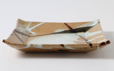 【唐津焼】朝鮮唐津正方形陶板 / 佐賀県 / 大杉皿屋窯[41ABAC002]