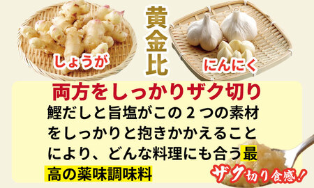 万能 薬味 調味料 「刻んだしょうがとにんにく少々 80g 」（5袋）A080-039 薬味 