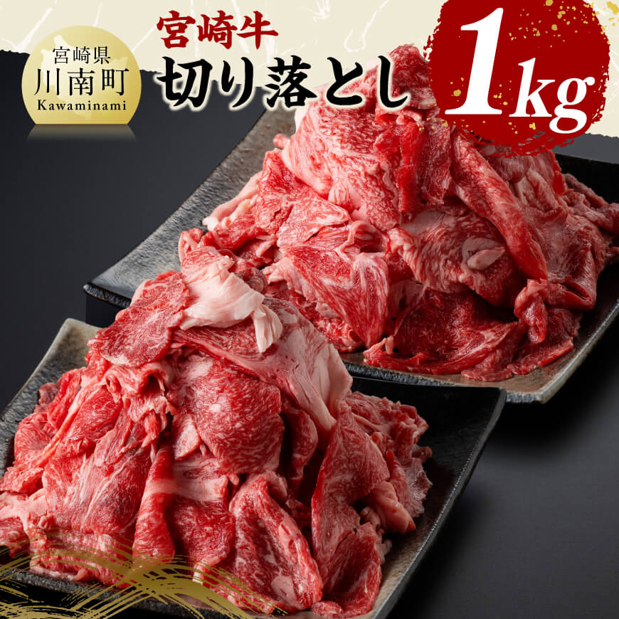 【ふるさと納税】※レビューキャンペーン※宮崎 牛切り落とし 1kg - 肉 牛肉 国産 宮崎県産 黒毛和牛 和牛 切り落とし D11419