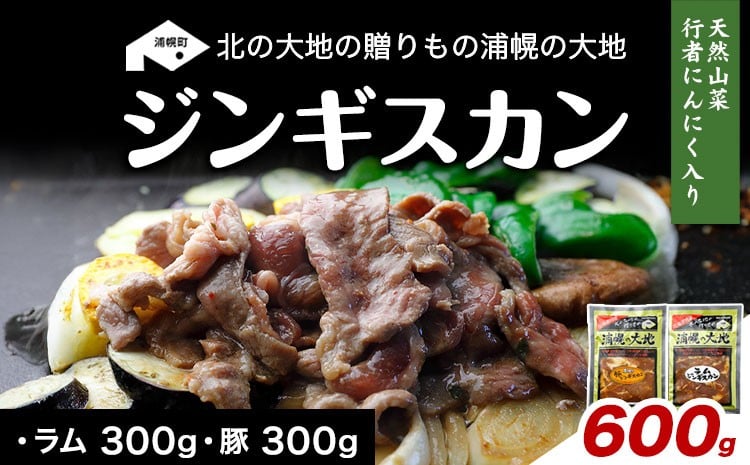 
            ジンギスカン（ラム300g＋豚300g）「浦幌の大地」ふるさとの味満喫セット リピーター続出！《30日以内に出荷予定(土日祝除く)》北海道 浦幌町 ユーエム ニンニク 行者にんにく 豚 ラム ジンギスカン
          