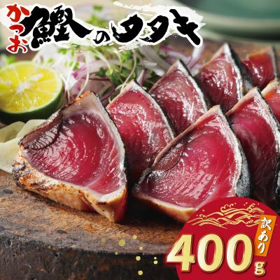 ふるさと納税 愛南町 お試し用 訳あり かつおのたたき 400g サイズ 不揃い 規格外 試供品 お試し品