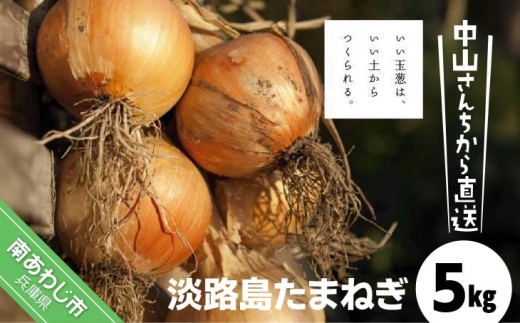 【完熟玉ねぎ予約！】中山さんちから直送　淡路島たまねぎ５?　◆R8.6月下旬〜発送