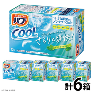 SA2913　花王バブ クール 涼やかミントの香り　12錠入×6箱