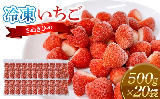 
            冷凍いちご(さぬきひめ)500g×20袋【 冷凍いちご 冷凍 カット フルーツ フローズンストロベリー フローズン ストロベリー 小分け 便利 国産 香川県 高松市 】
          