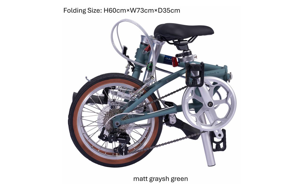 DAHON Int Folding Bike Board walk 16　Matt Graysh Green【四日市市 で人気の返礼品 武田産業 折り畳み自転車 自転車 折りたたみ自転車 折りたたみ式