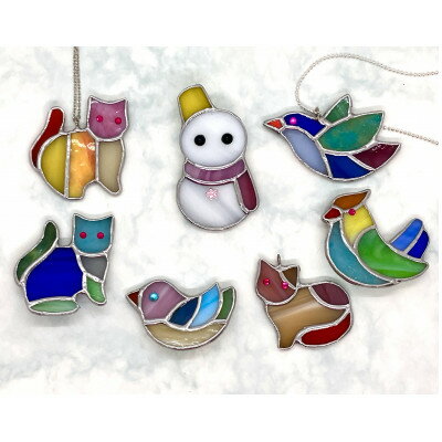 【ふるさと納税】ステンドグラスを体験しよう!　可愛いアクセサリー【1674237】