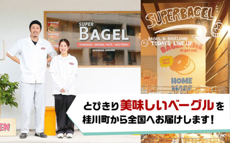 SUPER BAGEL (プレーン/塩バター）10個セット（各5個入） 桂川町/SUPER BAGEL[ADBI004]