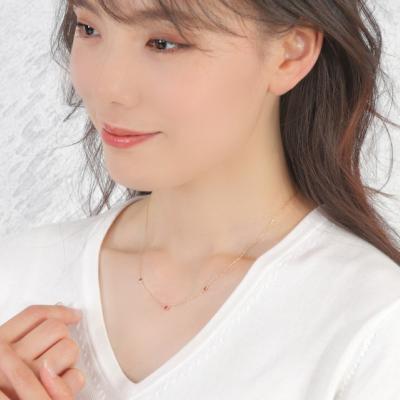 ふるさと納税 甲府市 K18 ルビー ネックレス　28537 |  | 03
