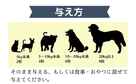 ペット用 サプリメント 【サメダッシュ！】 60粒 ペット用 エイジングケア スクアレン 99％以上配合 サプリ 千葉県銚子市